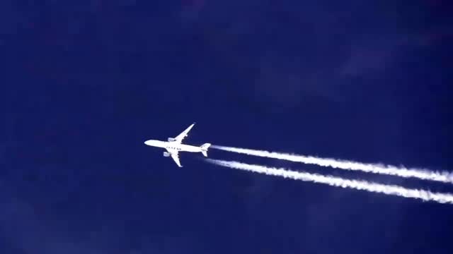 Small and fast orb lapping an airplane above Poland!