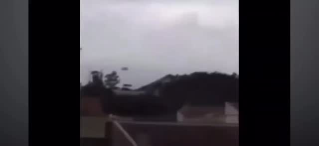 Alien abduction caught on video. Not sure if they were taking a human or if they had to pick up a crew member.
